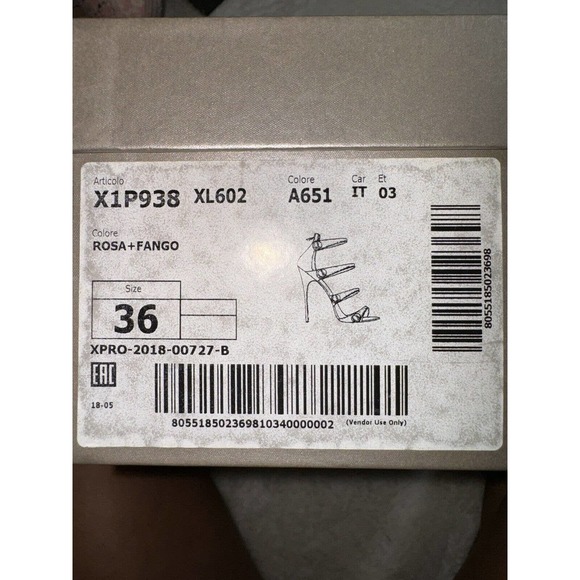 Giorgio Armani Stiletto Heels 36 N Pink Taupe Snake X1P938 - Picture 8 of 8